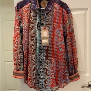 XL Robert Graham long sleeve dress shirt